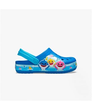 Crocs 207066-4JL BABY SHARK BAND Kids Clogs Bright Cobalt

 Upper Material: Synthetic

Lining Material: Synthetic

Sole Material: Synthetic

Closure/Fastening: Slip-On

Features: Lightweight,Comfort,Breathable,Adjustable Strap

Toe Shape: Round

Shoe Width: Regular

Item Weight: 0.5 KG

Heel Height: Flat (Under 2.5cm)

Sandal Style: Sandals

Gift Boxed: No
Product Code: 207066-4JL