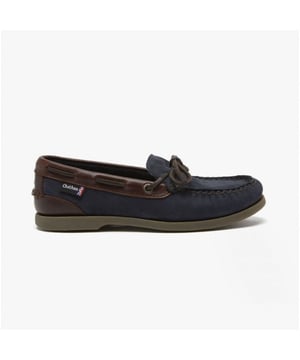 Chatham OLIVIA G2 Ladies Boat Shoes Navy/Seahorse

 Upper Material: Leather

Lining Material: Unlined

Sole Material: Rubber

Closure/Fastening: Slip-On

Features: Comfort

Toe Shape: Round

Shoe Width: Regular

Item Weight: 0.97 KG

Heel Height: Flat (Under 2.5cm)

Shoe Shaft Height: Low Top

Shoe Style: Boat &amp; Deck

Gift Boxed: No
Product Code: OLIVIA-G2-NAVY/SEAHORSE-L