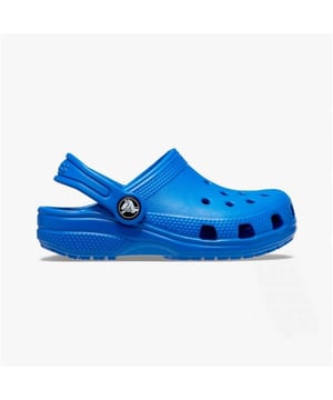 Crocs 206990-4KZ TODDLER CLASSIC Kids Clogs Blue Bolt

 Upper Material: Croslite

Lining Material: Unlined

Sole Material: Croslite

Closure/Fastening: Slip-On

Features: Lightweight,Water Resistant,Comfort,Breathable

Toe Shape: Round

Shoe Width: Regular

Item Weight: 0.5 KG

Heel Height: Flat (Under 2.5cm)

Sandal Style: Sandals

Gift Boxed: No
Product Code: 206990-4KZ
