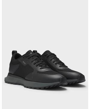 Sporty trainers in a mix of materials including mesh by BOSS, detailed with an EVA outsole and branding throughout.
LacesFully linedPackaging: Box

100% Polyester, 85% Polyester, 15% Polyurethane, Sole: 70% Ethylene vinyl acetate, 30% Rubber, Facing: 100% Thermoplastic polyurethane, Upper material: 100% Polyester, Innersole: 100% Polyester

 
50513195
 
 