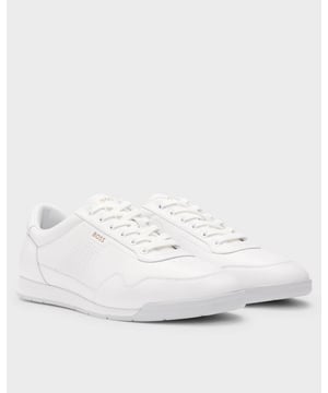 Easy to style with any ensemble, these running-inspired BOSS Menswear trainers are crafted in soft nappa leather. Perforated accents enrich this essential pair.

Laces
Fully lined
Packaging: Box

Upper material: 100% Cow skin, Lining: 100% Polyester, 85% Polyester, 60% Polyurethane, 40% Polyester, 15% Polyurethane, Sole: 100% Rubber, Innersole: 100% Polyester
50542099