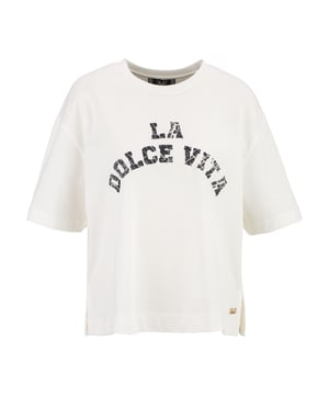 Lässiges Oversize-T-Shirt mit modernem Logoprint. Der weiche Baumwollstoff sorgt für hohen Tragekomfort und eine entspannte Passform – ideal für Streetwear-Styles.