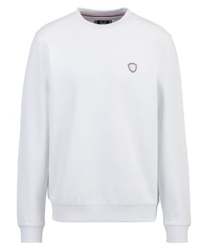 Das 19v69 ITALIA Sweatshirt *NICO FLAG* überzeugt mit zeitloser Eleganz und hohem Tragekomfort. Der weiche Materialmix sorgt für ein angenehmes Gefühl, während der dezente Logo-Print einen stilvollen Akzent setzt – perfekt für Freizeit und Alltag.