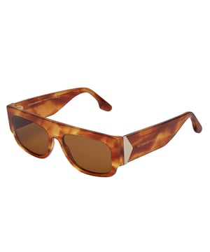 Women's sunglasses Victoria Beckham with acetate frame.

 Shape and design:
 - These Victoria Beckham glasses have a rectangular silhouette with defined edges.
 - The rectangular silhouette gives the glasses a modern and avant-garde look.

 Frame Material:
 - The frame of these glasses is made of acetate, a plastic material.
 - Acetate provides durability, flexibility and a smooth finish to the frame.
 - This makes the glasses durable and comfortable to wear.

 Acetate temples:
 - The temples are also made of acetate, matching the frame material.
 - The acetate on the temples makes them light and comfortable to wear.

 Brand details:
 - Engraving of the initials Victoria Beckham on the temples.
 - Includes certificates of authenticity and warranty.
 - Original case.

 Glasses:
 - The lenses are of high quality.
 - 100% UVB 400 protection.
 - Anti-reflective crystals.

 The color of the sunglasses lenses may vary slightly from the images due to lighting effects or adjustments in the material finish, but they will always retain their style and quality!
 Measures: Lens width: 55 mm. Bridge: 16 mm. Temples: 145 mm.
 Composition: Acetate
 Care:
Clean the glasses with soap and water (neutral).
 Do not use dirty or abrasive cloths that may alter the characteristics of the filters.
 Use only original accessories and spare parts.