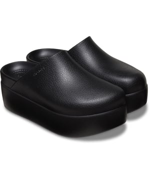 Made to mimic the look of genuine, full-grain leather mules, the Dylan Platform Clog is the newest iteration of our timeless Dylan Clog and provides a modern alternative to our Classic Clog collection.