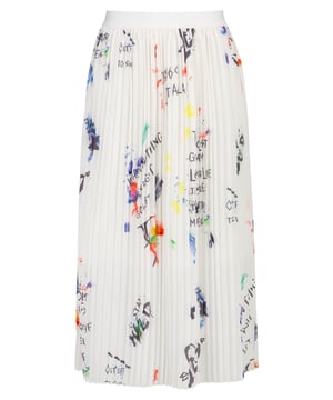 Elegante plooirok met een elastische tailleband en vloeiende stof. Het lichtgewicht materiaal zorgt voor maximaal comfort en is ideaal voor vrouwelijke en stijlvolle looks.