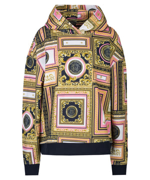 De CHAOS dames hoodie combineert een modieus barokpatroon met een casual oversized snit. De zachte katoenen sweatstof zorgt voor een hoog draagcomfort. Perfect voor moderne streetwear looks.