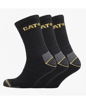 CAT CREW 3-PACK Herensokken Zwart  
Sluiting: Instap  
Kenmerken: Comfort  
Artikelgewicht: 0,222 KG  
Single of Multi Pack?: Multipack  
Cadeauverpakking: Nee  
Materiaalconstructie: 77% Katoen, 22% Polyester, 1% Elastaan  
Aanvullende informatie: Verstevigde teen en hiel met kussenpadding, Minimale compressie voor betere doorbloeding, Logo op het been  
Productcode: 14212  
Kledingtype: Sokken  
Sluiting: Instap  
Kenmerken: Comfort  
Artikelgewicht: 0,222 KG  
Single of Multi Pack?: 3-Pack  
Cadeauverpakking: Nee  
Materiaalconstructie: 77% Katoen, 22% Polyester, 1% Elastaan  
Aanvullende informatie: Verstevigde teen en hiel met kussenpadding, Minimale compressie voor betere doorbloeding, Logo op het been  
Productcode: 14212