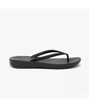FitFlop IQUSHION Womens Flip Flop All Black

 Upper Material: Rubber

Lining Material: Unlined

Sole Material: EVA

Closure/Fastening: Slip-On

Features: Comfort,Lightweight,Slip Resistant,Waterproof

Shoe Width: Regular

Item Weight: 0.3 KG

Heel Height: Flat (Under 2.5cm)

Sandal Style: Flip-Flops

Gift Boxed: No
Product Code: E54-090