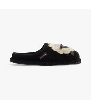 Haflinger Haflinger LAMBY Womens Slippers Black

 Upper Material: Wool

Lining Material: Wool

Sole Material: Textile

Closure/Fastening: Slip-On

Features: Comfort,Non-Slip,Breathable

Toe Shape: Round

Shoe Width: Regular

Item Weight: 0.6 KG

Heel Height: Flat (Under 2.5cm)

Slipper Style: Mule

Gift Boxed: No
Product Code: 313101-03