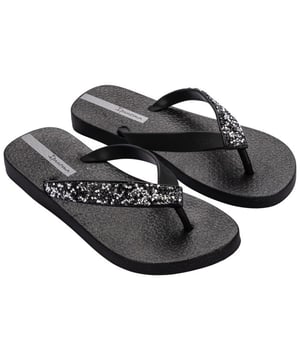 Ipanema GLAM SPECIAL Womens Flip Flops Black Crystal

 Upper Material: Synthetic

Sole Material: Synthetic

Closure/Fastening: Slip-On

Features: Comfort,Lightweight,Vegan

Shoe Width: Regular

Item Weight: 1 KG

Heel Height: Flat (Under 2.5cm)

Sandal Style: Sandals

Gift Boxed: No
Product Code: 26992-AL315