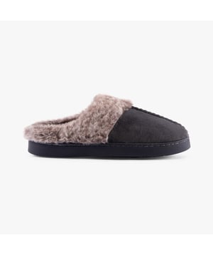 Jo &amp; Joe Jo &amp; Joe TRIXIE Womens Slippers Charcoal

 Upper Material: Textile

Lining Material: Faux Fur

Sole Material: Rubber

Closure/Fastening: Slip-On

Features: Comfort,Warm Lining

Toe Shape: Round

Shoe Width: Regular

Item Weight: 0.4 KG

Heel Height: Flat (Under 2.5cm)

Slipper Style: Mule

Gift Boxed: No
Product Code: TRIXIE/CHARCOAL