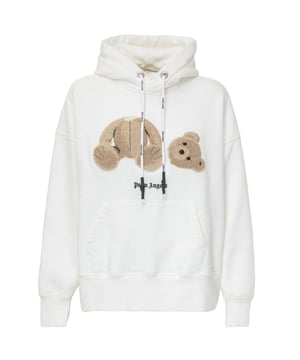 Presentamos el artículo Pam Angels, una incorporación imprescindible a tu guardarropa. Con su atrevido logo en la parte delantera, esta prenda es a la vez elegante y cómoda. No te lo pierdas, ¡consigue el tuyo ahora!, Logo en el frente, Bolsillo canguro, Capucha con cordón, Hecho en Italia, 100% algodón, Sudadera color hueso