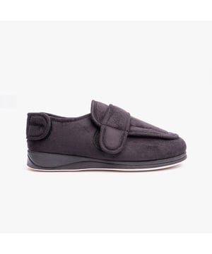 Padders Padders WRAP Mens Slippers Black

 Upper Material: Textile

Lining Material: Textile

Sole Material: Rubber/Fabric

Closure/Fastening: Touch Fasten

Features: Comfort

Toe Shape: Round

Shoe Width: Wide

Item Weight: 0.55 KG

Heel Height: Flat (Under 2.5cm)

Slipper Style: Full Slipper

Gift Boxed: No
Product Code: 429/56