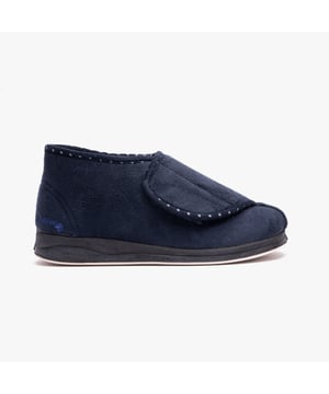 Padders Padders CHERISH Womens (EE Fit) Touch Fasten Boot Slippers Navy

 Upper Material: Textile

Lining Material: Textile

Sole Material: Rubber

Closure/Fastening: Touch Fasten

Features: Comfort,Warm Lining,Memory Foam

Toe Shape: Round

Shoe Width: Extra Wide

Item Weight: 0.6 KG

Heel Height: Flat (Under 2.5cm)

Shoe Shaft Height: Ankle

Slipper Style: Slipper Boot

Gift Boxed: No
Product Code: 449/24