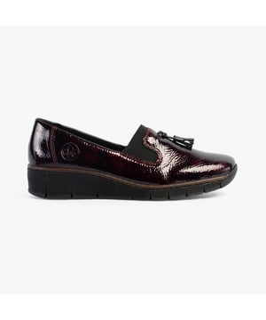 Rieker 53751-35 Womens Shoes Red

 Upper Material: Faux Leather

Lining Material: Textile

Sole Material: Rubber

Closure/Fastening: Slip-On

Features: Comfort

Heel Type: Wedge

Toe Shape: Round

Shoe Width: Regular

Item Weight: 0.502 KG

Heel Height: Low (2.5-4.9cm)

Shoe Style: Loafer

Gift Boxed: No
Product Code: 53751-35
