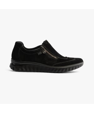Rieker 59071-00 Womens Shoes Black

 Upper Material: Synthetic

Lining Material: Textile

Sole Material: Rubber

Closure/Fastening: Zip

Features: Comfort

Toe Shape: Round

Shoe Width: Regular

Item Weight: 0.755 KG

Heel Height: Low (2.5-4.9cm)

Shoe Shaft Height: Low Top

Shoe Style: Casual

Gift Boxed: No
Product Code: 59071-00