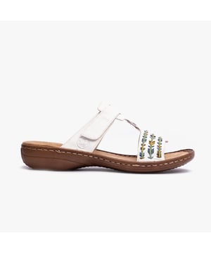 Rieker 60867-80 Womens Sandals White

 Upper Material: Synthetic

Lining Material: Textile

Sole Material: Synthetic

Closure/Fastening: Slip-On

Features: Comfort,Breathable

Shoe Width: Regular

Item Weight: 1 KG

Heel Height: Flat (Under 2.5cm)

Sandal Style: Sandals

Gift Boxed: No
Product Code: 60867-80