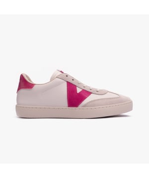 Victoria BERLIN FAUX LEATHER &amp; SPLIT Womens Trainers Fucsia

 Upper Material: Faux Leather

Lining Material: Textile

Sole Material: PVC

Closure/Fastening: Lace-Up

Features: Comfort

Toe Shape: Round

Shoe Width: Regular

Item Weight: 1 KG

Heel Height: Flat (Under 2.5cm)

Shoe Shaft Height: Low Top

Trainer Style: Casual

Gift Boxed: No
Product Code: 1126184/FUCSIA