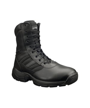 Magnum Magnum PANTHER 8.0 Unisex Combat Boots Black

 Upper Material: Leather

Closure/Fastening: Lace-Up

Features: Water Resistant

Toe Shape: Round

Shoe Width: Regular

Item Weight: 1.32 KG

Heel Height: Flat (Under 2.5cm)

Boot Style: Safety Boots

Safety Features: Composite Toe Cap,Fuel/Oil Resistant Sole,Water Resistant

Gift Boxed: No
Product Code: M449A