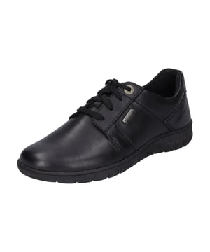 Our black low cut includes a big comfort in fall. The quality napa leahter ensures stability. For dry feet in any weather TopDryTex-technology. You can switch the removable sole effortlessly. Due to the AGO design, the Steffi 59 has a perfect fit. With the width G, the low shoe Steffi 59 is very comfortable for normal foot. This everyday model Steffi 59 gives you the freedom - to go your way.