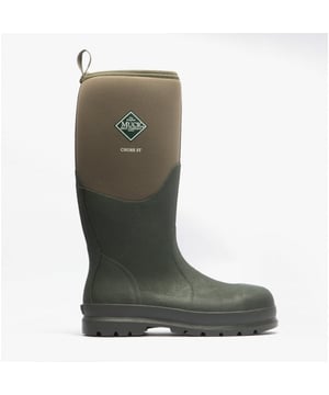 Muck Boots Muck Boots CHORE CLASSIC SAFETY Unisex Sicherheits Gummistiefel Moos

Obermaterial: Synthetik

Futtermaterial: Stoff

Sohlenmaterial: Gummi

Verschluss: Zum Hineinschlüpfen

Eigenschaften: Wasserdicht, Stahlkappe, Sicherheit, Komfort, Atmungsaktiv

Zehenform: Rund

Schuhweite: Normal

Artikelgewicht: 3,7 KG

Absatzhöhe: Flach (unter 2,5 cm)

Schafthöhe: Kniehoch

Stiefelstil: Sicherheitsgummistiefel

Geschenkverpackt: Nein  
Produktcode: 23385-38379
