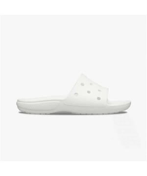 Crocs 206121-100 CLASSIC SLIDE Unisex Sandals White

 Upper Material: Croslite

Lining Material: Unlined

Sole Material: Croslite

Closure/Fastening: Slip-On

Features: Lightweight,Water Resistant,Comfort,Breathable

Toe Shape: Round

Shoe Width: Regular

Item Weight: 0.5 KG

Heel Height: Flat (Under 2.5cm)

Sandal Style: Sandals

Gift Boxed: No
Product Code: 206121-100