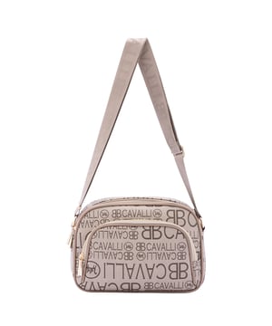 Bolso bandolera para mujer. El cierre es con cremallera. Los bolsillos internos son uno con cremallera y otro abierto. Los bolsillos externos son dos delanteros con cremallera y uno trasero con cremallera. La bandolera es ajustable en tela. Falta el mango. Hay un compartimento interno. El material exterior es ecopiel. Internamente es 100% Poliéster. Medidas: 18x27x11 cm. Producto de moda