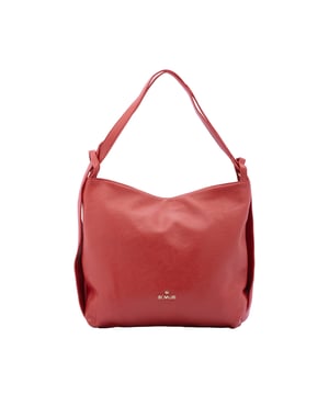 Bolso bandolera para mujer. El cierre es con cremallera. Los bolsillos internos son dos abiertos y uno con cremallera. Los bolsillos externos son uno en la espalda con cremallera. Falta la correa para el hombro. El mango es de ecopiel. Hay un compartimento interno. El material exterior es ecopiel. Internamente es 100% Poliéster. Medidas: 40x33x11 cm. Producto de moda