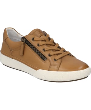 Estos zapatos están fabricados piel de becerro extremadamente resistente, por lo que son especialmente resistentes y duradero. El deportiva cordón deportivo proporciona al pie la mejor al caminar y al estar de pie. La plantilla extraíble se puede cambiar en un abrir y cerrar de ojos. El método de fabricación Strobel, típico de las zapatillas de deporte, hace que el calzado sea especialmente duradero. Con la anchura de zapato G Claire 03 es ideal. ¡Disfruta de tu libertad con el acompañante diario!