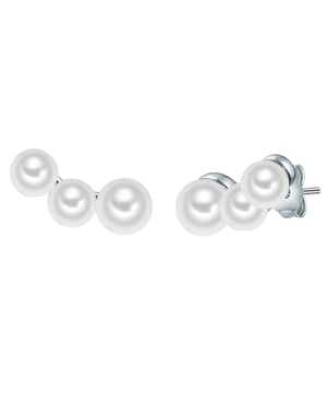 Are you looking for ears in a reduced design that does not require glamor and focuses on the fascinating shimmer of pearls? This ear jewelry of the label Valero Pearl is reduced to a trio of exquisite freshwater breeding breeds, discreetly as a small pearl bars. A practical plug -in closure ensures high comfort. Plugs, socket and closure are made of 925 sterling silver and reliably protected from starting with high-quality rhodium finishing-a must-have for all lovers of the cool glossy precious metal and a perfect gift for all pearl fans!