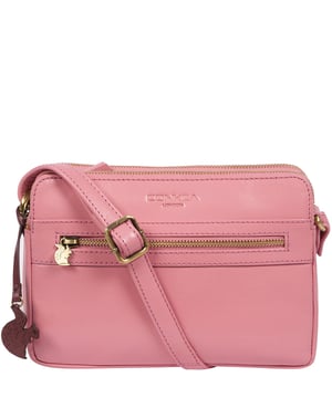 The 'Drew' cross-body bag from Concka London is crafted from full grain genuine leather that has a beautiful finish. The dual zip pockets featured on this accessory make organisation that a little bit easier. Lined with 100% untreated cotton and comes with an adjustable matching leather strap, which has a maximum drop length of 70cm. Finished with a zipped pocket to the front adorned with the cute Conkca London squirrel zip pull and an embossed Conkca London logo.