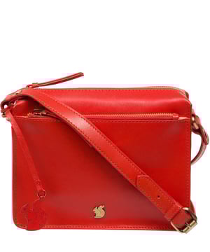 The 'Aurora' cross body bag from Conkca London elevates this classic design with a natural leather exterior for a beautifully smooth finish. A zip-over top conceals the central 100% cotton lined compartment alongside a handy slip pocket. Additional storage space is provided by a zipped pocket and slip pocket, ideal for on-the-go storage. The accessory comes with an adjutable leather strap secured with rustic gold metal fittings; this is all finished with the iconic Conkca London logo and charm.