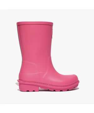 FitFlop FitFlop WONDERWELLY Kids Rain Boots Pink Jam

 Upper Material: Rubber

Lining Material: Textile

Sole Material: Rubber

Closure/Fastening: Pull-On

Features: Slip Resistant

Shoe Width: Regular

Item Weight: 1 KG

Heel Height: Flat (Under 2.5cm)

Boot Style: Wellingtons
Product Code: GH9-A34