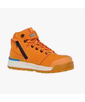 Hard Yakka Hard Yakka 3056 Womens Safety Boots Orange

 Upper Material: Leather

Lining Material: Synthetic

Sole Material: Rubber

Closure/Fastening: Lace-Up,Zip

Features: Comfort,Memory Foam,Water Resistant,Non-Slip

Toe Shape: Round

Shoe Width: Regular

Item Weight: 1.7 KG

Heel Height: Flat (Under 2.5cm)

Shoe Shaft Height: Ankle

Boot Style: Safety Boots

Safety Features: Anti-Penetration Mid Sole,Energy Absorbing Heel,Heat Resistant Sole,Metal Free

Safety Standard: Certified to EN ISO 20345:2011

Gift Boxed: No

Safety Classification: S1
Product Code: 34695-69814