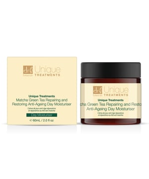 Dr Botanicals Unique Treatments Matcha Green Tea Repairing And Restoring Anti-Ageing Day Moisturiser is a clean beauty formula that combines the power of matcha green tea, aloe vera, and botanical extracts to hydrate and repair the skin. This organic and natural moisturiser brightens the complexion, smooths texture, and enhances the skin's natural barrier for a healthy and radiant glow. Its lightweight and non-greasy formula is perfect for daily use, leaving the skin dewy, plumped, and protected.