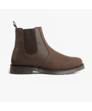 STB STB ELLIS Unisex Leather Air Cushioned Dealer Boots Waxy Brown

 Upper Material: Leather

Lining Material: Textile

Sole Material: Synthetic

Closure/Fastening: Slip-On

Features: Comfort,Breathable

Toe Shape: Round

Shoe Width: Regular

Item Weight: 1.66 KG

Heel Height: Flat (Under 2.5cm)

Shoe Shaft Height: Ankle

Boot Style: Occupational/Non-Safety Boots

Safety Features: Water Resistant
Product Code: ELLIS/BRN