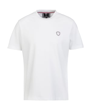 Das 19v69 ITALIA T-Shirt *TARIUS* überzeugt mit schlichter Eleganz und einem dezenten Logo-Detail. Der weiche Materialmix aus Baumwolle und Polyester sorgt für hohen Tragekomfort, während der klassische Rundhalsausschnitt und der Regular Fit einen perfekten Sitz bieten – ideal für Freizeit und Alltag.