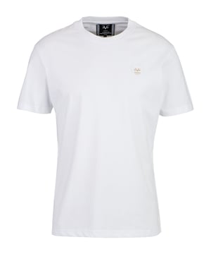 Das 19v69 ITALIA T-Shirt *RAFAEL LOGO PATCH* überzeugt durch seine schlichte Eleganz mit einem dezenten Logo-Patch. Die weiche Baumwolle bietet hohen Tragekomfort, während der klassische Rundhalsausschnitt und die normale Passform für einen perfekten Sitz sorgen – ideal für einen stilvollen Freizeitlook.