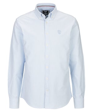 Das 19v69 ITALIA Business-Hemd *ROCCO STRIPE* überzeugt mit zeitloser Eleganz und edlen Details. Der moderne Haifischkragen und die feine Baumwollqualität sorgen für einen stilvollen Look und hohen Tragekomfort – ideal für Büro und besondere Anlässe.