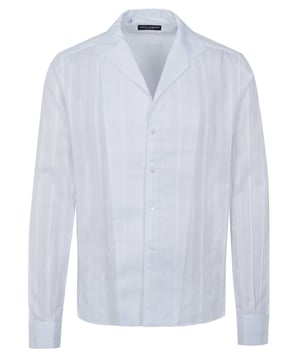 100% algodón; Camisa Dolce & Gabbana;  Modelo: G5BI8T FR5Q9 07;  Mano de obra de alta calidad;  100% algodón suave;  cuello de solapa;  Tapeta con 5 botones;  Puños combinados