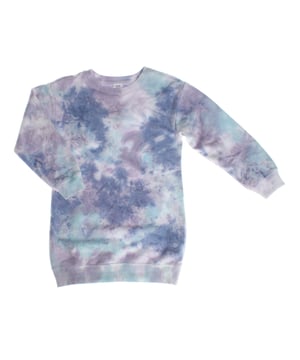 Vestido sudadera para niñas hecho de un suave y esponjoso tejido, ideal para mantener el calor en días frescos.

Su diseño de corte holgado ofrece una gran libertad de movimiento, asegurando comodidad durante todo el día.

Presenta mangas largas rematadas con puños acanalados que abrazan suavemente las muñecas, y un clásico cuello redondo que aporta un toque casual.

El dobladillo recto completa este estilo versátil, perfecto para el uso diario o para crear un look relajado en cualquier ocasión.  
Composición: 77% Algodón, 23% Poliester  
Cuidados:  
- Lavar a máquina en frío en ciclo delicado.  
- Usar detergentes suaves.  
- Usar secadora a baja temperatura.  
- Planchar a baja temperatura.  
- No limpiar en seco.