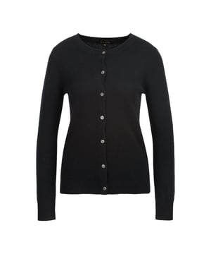Der Kashmir Cardigan von DINE ‘N’ DANCE vereint Luxus und Komfort. Aus feinstem Kashmir gefertigt, bietet er ein unglaublich weiches Tragegefühl. Mit seinem eleganten Schnitt und zeitlosen Design passt er perfekt zu jedem Outfit und sorgt für stilvolle Wärme an kühlen Tagen. Ein echtes Must-Have!
