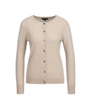 Der Kashmir Cardigan von DINE ‘N’ DANCE vereint Luxus und Komfort. Aus feinstem Kashmir gefertigt, bietet er ein unglaublich weiches Tragegefühl. Mit seinem eleganten Schnitt und zeitlosen Design passt er perfekt zu jedem Outfit und sorgt für stilvolle Wärme an kühlen Tagen. Ein echtes Must-Have!