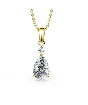 Composición: Latón Acabado: Chapado en oro de 18 k Tipo de piedra: Circonita austriaca Número de piedras (piezas): 2 Color de la piedra: Cristal Longitud de la cadena (mm): 400 + 50