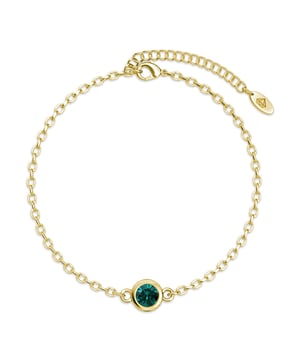 Composición: Latón Acabado: Chapado en Oro de 18k Tipo de Piedra: Cristal Austriaco Número de Piedras (piezas): 1 Color de Piedra: Verde Largo (mm): 180 + 55