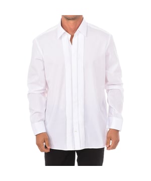 Van Laack langarmshirt.  
Witte kleur  
Reverskraag.  
Knoopsluiting.  
Gegraveerde details aan de voorkant.  
Zacht en ademend materiaal.  
Stiksels in dezelfde tint.  

Samenstelling: 100% Katoen  

Wassen op een maximale temperatuur van 30º  
 -Niet bleken  
 -Niet geschikt voor chemische reiniging  
 -Strijken toegestaan  
Samenstelling: 100% katoen  
Verzorging:  
Wassen op een maximale temperatuur van 30º  
 -Niet bleken  
 -Niet geschikt voor chemische reiniging  
 -Strijken toegestaan