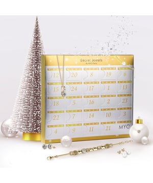 Samenstelling: Messing Afwerking: 18k verguld Soort steen: Oostenrijks kristal Kleur steen: Kristal Afmetingen (mm): 230 x 205 Opmerkingen: Deze adventskalender bestaat uit 5 paar oorbellen, 11 kralen voor bedelarmbanden, 2 armbanden (waarvan er één losgeschroefd kan worden om de kralen te kunnen bevestigen) en 6 kettingen. De oorbellen zijn geschikt voor oren met gaatjes. Een geopende doos kan niet worden geretourneerd of geruild.