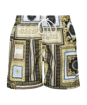 Die 19v69 ITALIA Badehose *SIRO BAROQUE* beeindruckt mit einem luxuriösen barocken Muster und modernem Stil. Das leichte, schnell trocknende Material und der elastische Bund mit Kordelzug bieten maximalen Komfort, perfekt für den Strand und den Pool.