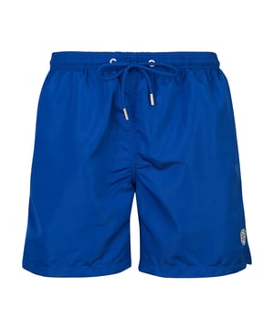 De 19v69 ITALIA zwembroek *SIRO BASIC* maakt indruk met zijn eenvoudige, tijdloze look. Het lichte, sneldrogende materiaal en de elastische tailleband met trekkoord zorgen voor optimaal comfort, perfect voor het strand en het zwembad.